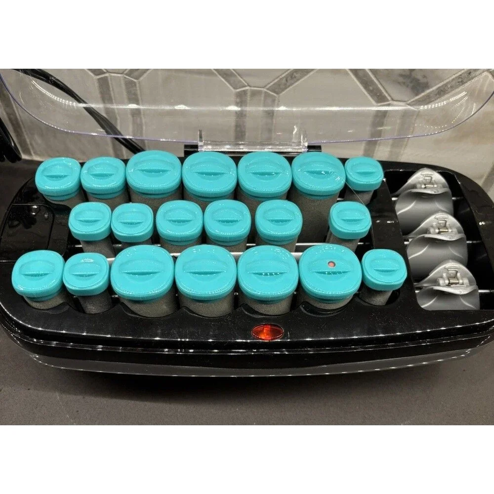 Conair Set CHV26R Curls & Waves Multi Size Hot Rollers  Tested - WORKS